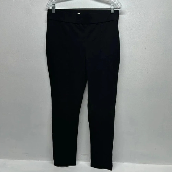Anne Klein Tregging Trouser Leggings Skinny Career Pants in Black Size Large - Picture 1 of 7
